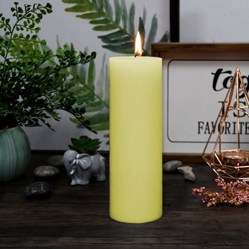 Unscented Pillar Candle, 3" H x 3" Diameter, Set of 12