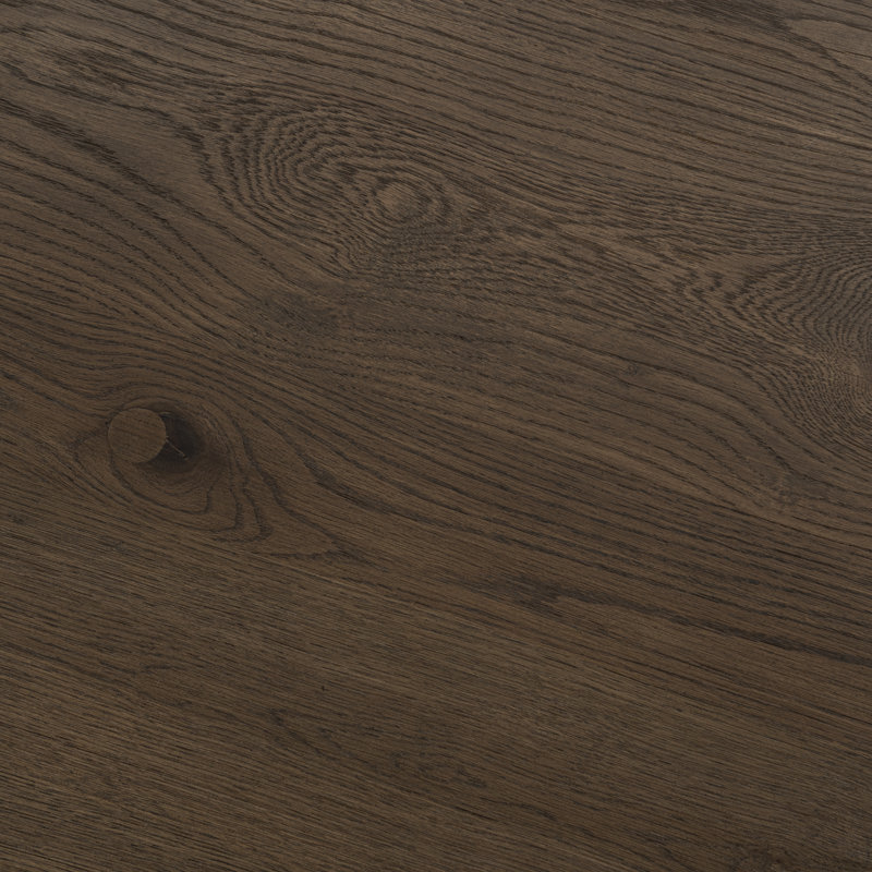Tiber Round Single Coffee Table, Dark Brown