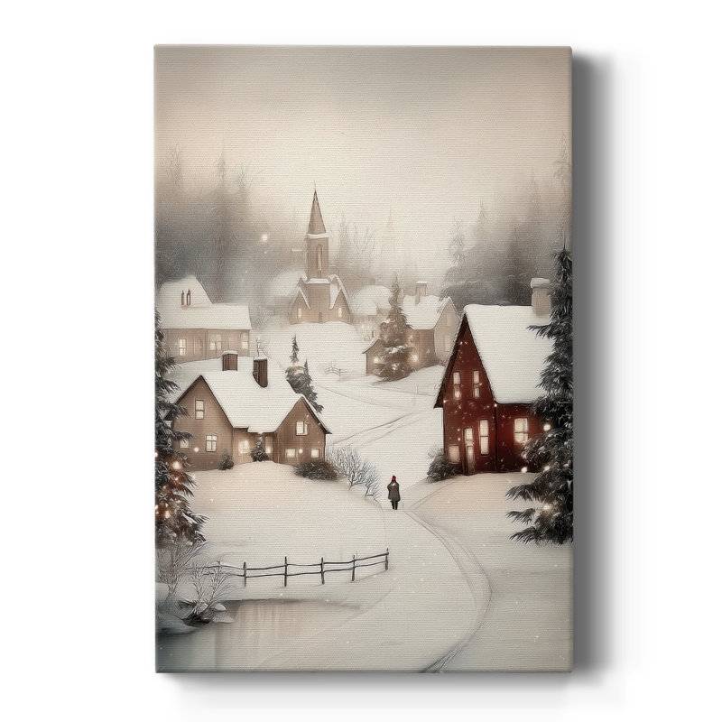 Sugar Carol - Toile tendue avec châssis de qualité supérieure, H 12 po x l 8 po