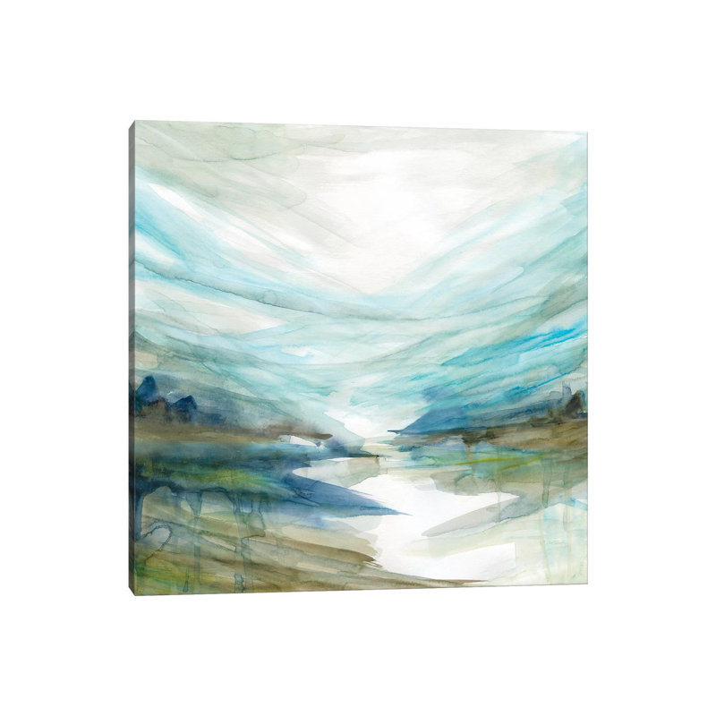 Soft River Reflection by Carol Robinson - Wrapped Canvas Painting, 45.72 cm H x 45.72 cm W x 3.175 cm D