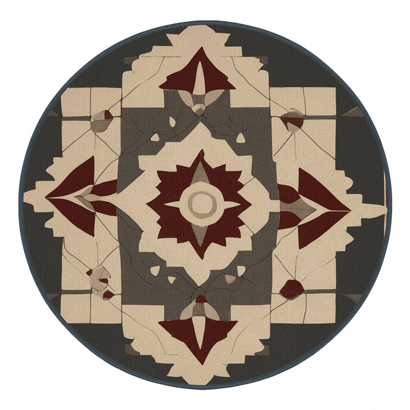 Eternal Ornament Rug, Round 4'