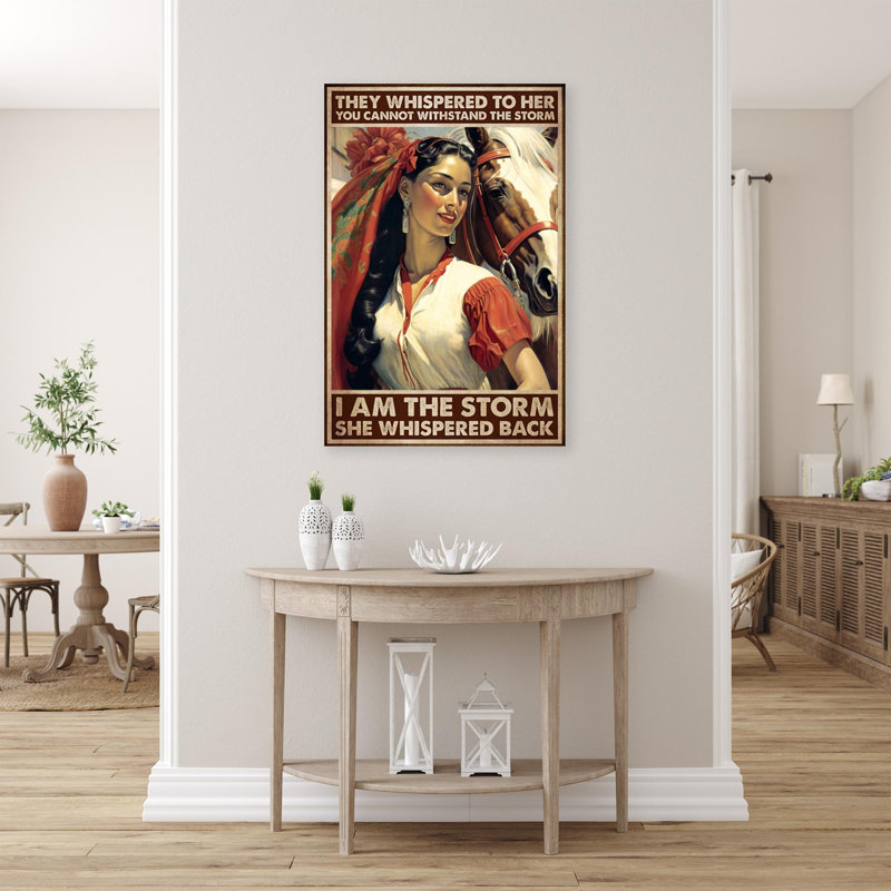«I Am The Storm», impression rectangulaire 1 pièce Pri I Am The Storm, H 36 po x l 24 po x P 1,25 po