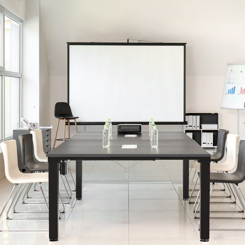 Bureau en coin VIVO Electric 95 po x 55 po, série 404B, H 28,7 po x l 94,4 po x P 54,3 po, Noir