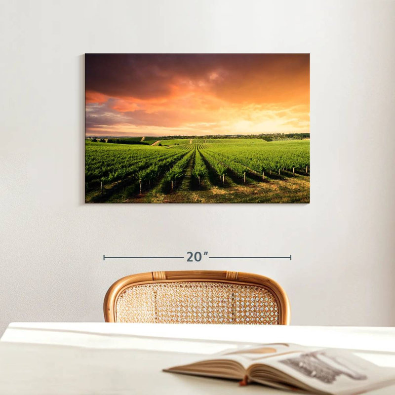 Alvord Vineyard Sunset Horizon, H 16 po x l 24 po