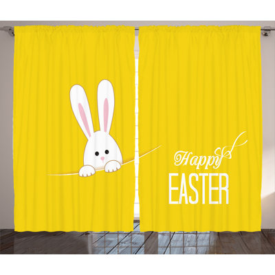 Semi-Sheer Rod Pocket Curtain Panels