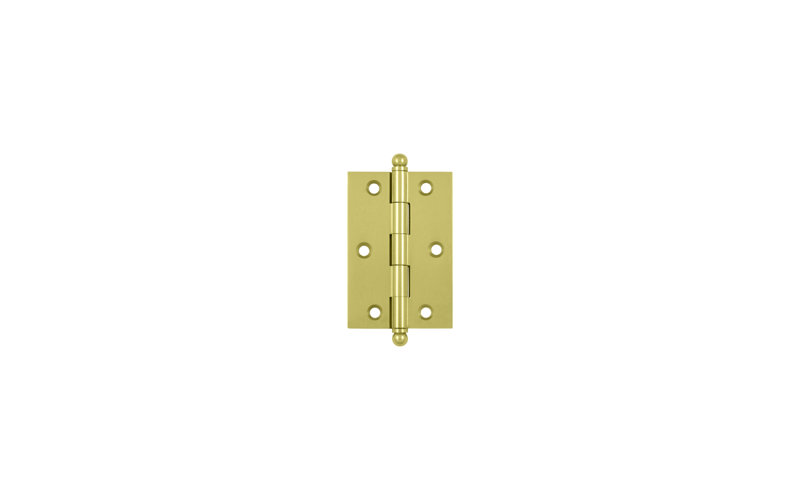 3'' x 2'' Butt Bearing Hinge, Polished Brass