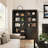 68.7" Rustic Farmhouse Bookshelf with Doors, 5-Tier Wooden Bookcase with Storage Cabinet-1686254624