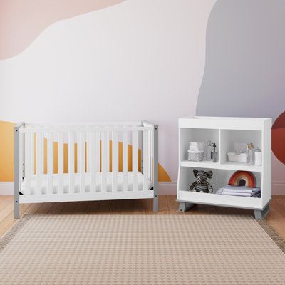 Storkcraft Modern Pacific Crib and Modern Changing Table 2-Piece Nursery Set