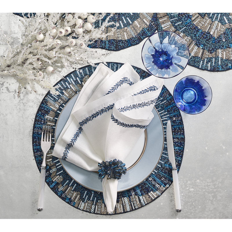Dazzle Napkin Ring, Midnight