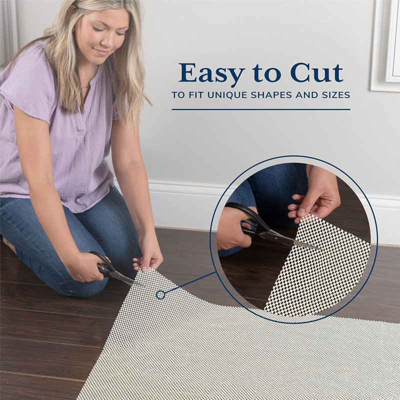 Rug Pad Gripper For Hardwood Floors, Circle Non Slip Rug Pads For Area Rugs, Thick Rug Grippers For Tile Floors, Under Carpet Anti Skid Mat, Keep Your Rugs Safe And In Place