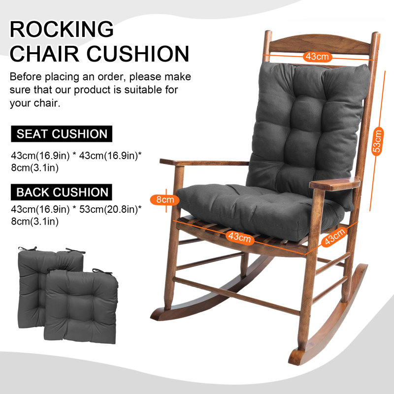 Indoor/Outdoor Seat/Back Cushion, Gray