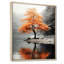 «Orange and Gray Forest Autumn Elegance II», art sur toile Forêt-487362365-487362355-526203694