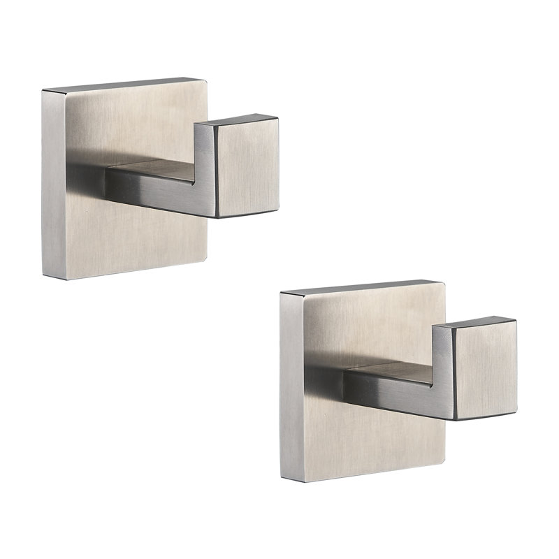 Forious Wall Mounted Towel Hook, Brushed Nickel