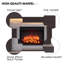 FLAMME Madura Electric Fireplace with surround with 2kW Fireplace Heater Espresso Oak Multiple Colours Available-1844521336-1844521334