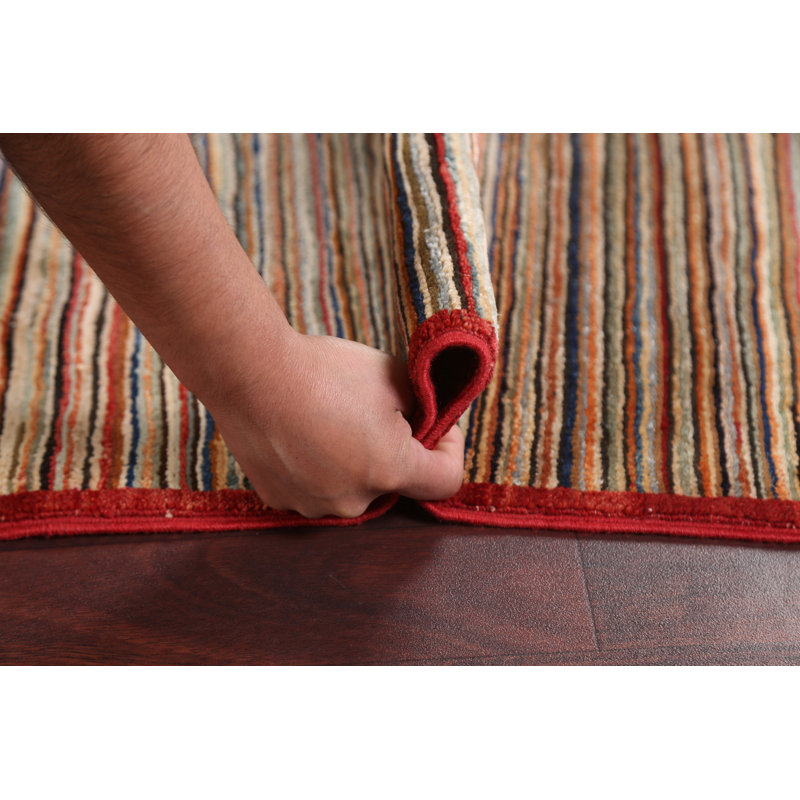 Striped Gabbeh  Oriental Area Rug 5x7