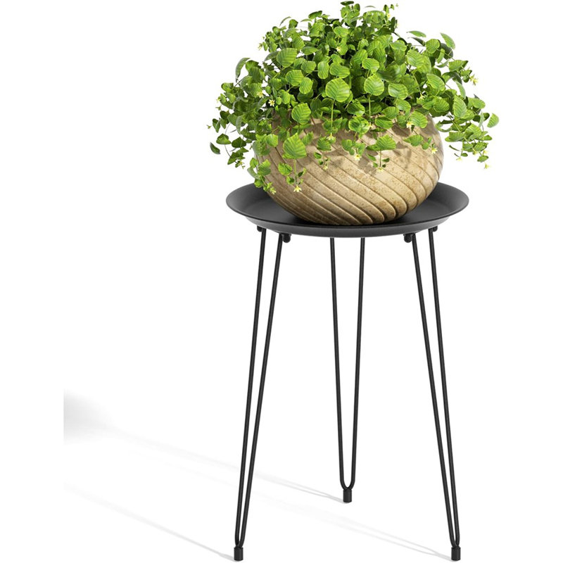 Support pour plante d'intérieur, support pour plante rond en métal