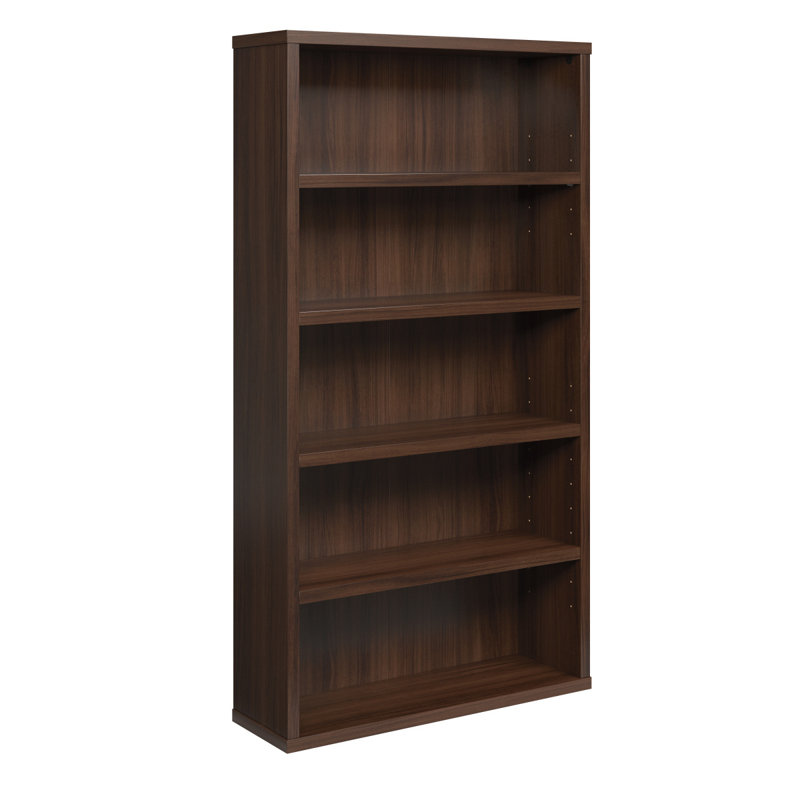 5-Shelf Bookcase, Brown Finish