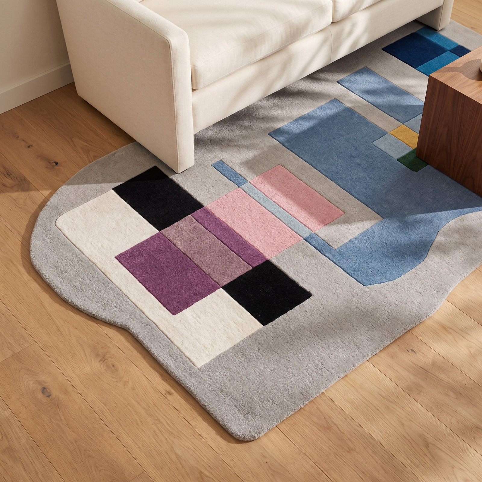 Darick Hand-Woven Abstract Rug, Rectangle 5' x 8'