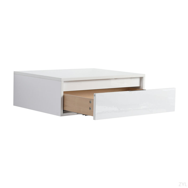 Bathroom Storage Cabinet,Soft Close Drawer,Glossy White