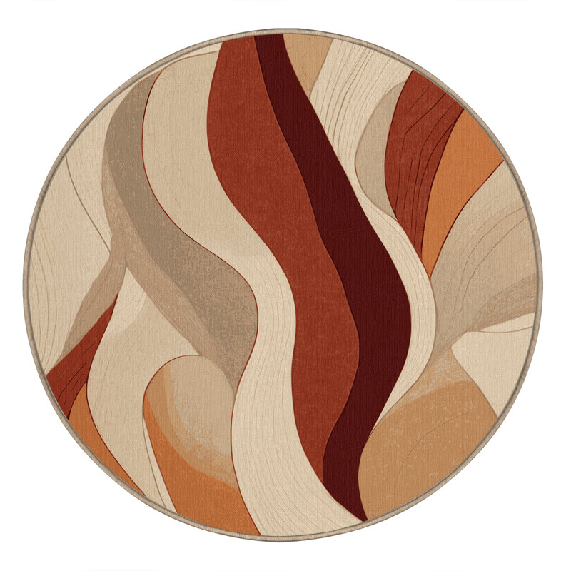 Ember Traces Rug, Round 6'