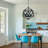 3 Light Dimmable Black Corridor Chandelier With Adjustable Chain