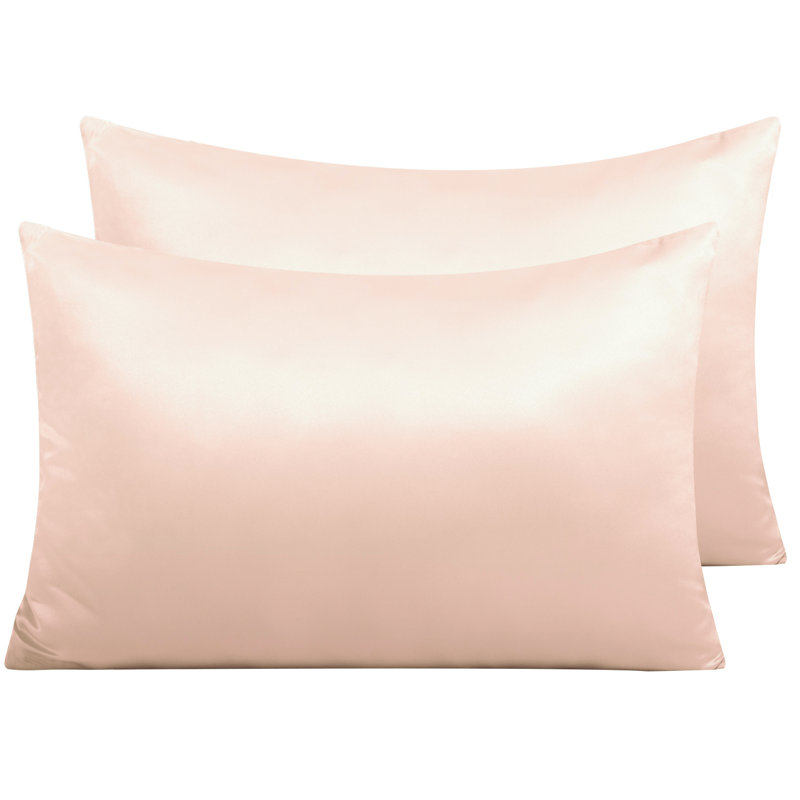  Housse de coussin en microfibre, Rose, Standard