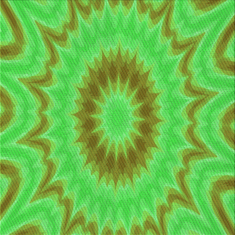 Tapis abstrait en laine vert, Carré 6 pi