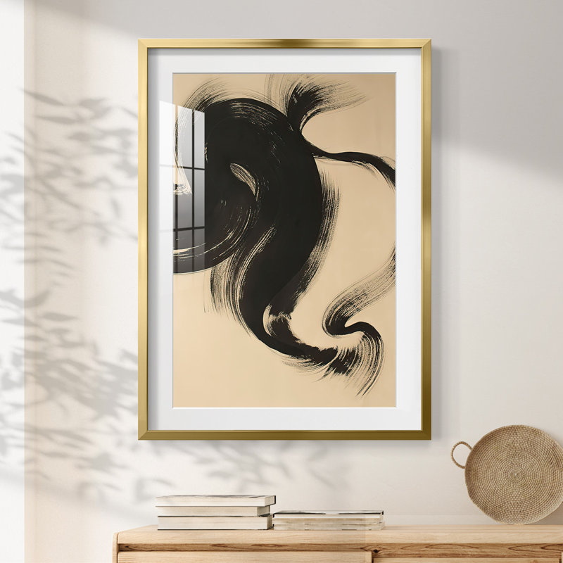 Sea Change II -Framed Print, 25.5" H x 17.5" W, Gold