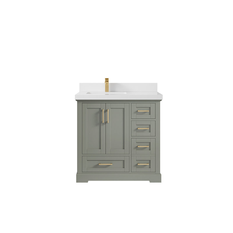 Boston 36 po X P 22 po De salle de bain, 2 PO – Blanc