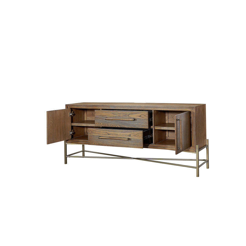 Metal Base Latte Sideboard