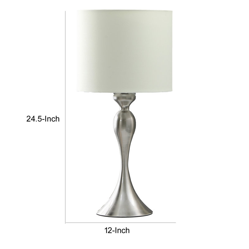Lampe de table Azurae, Argent brossé