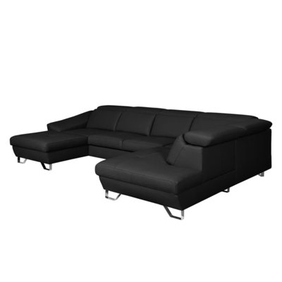 Natron Leather Corner U-form Sofa with Sleeping Function and Storage 
