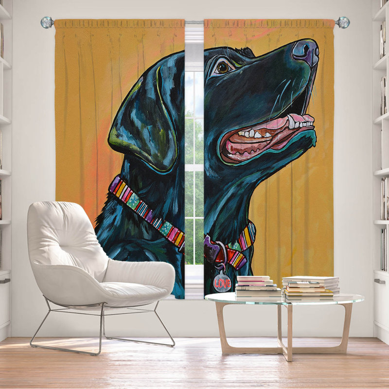 Ensemble de rideaux en polyester 2 pièces Bossert, L 40 po x L 82 po