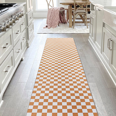 Tapis lavable doré / crème Aparicio