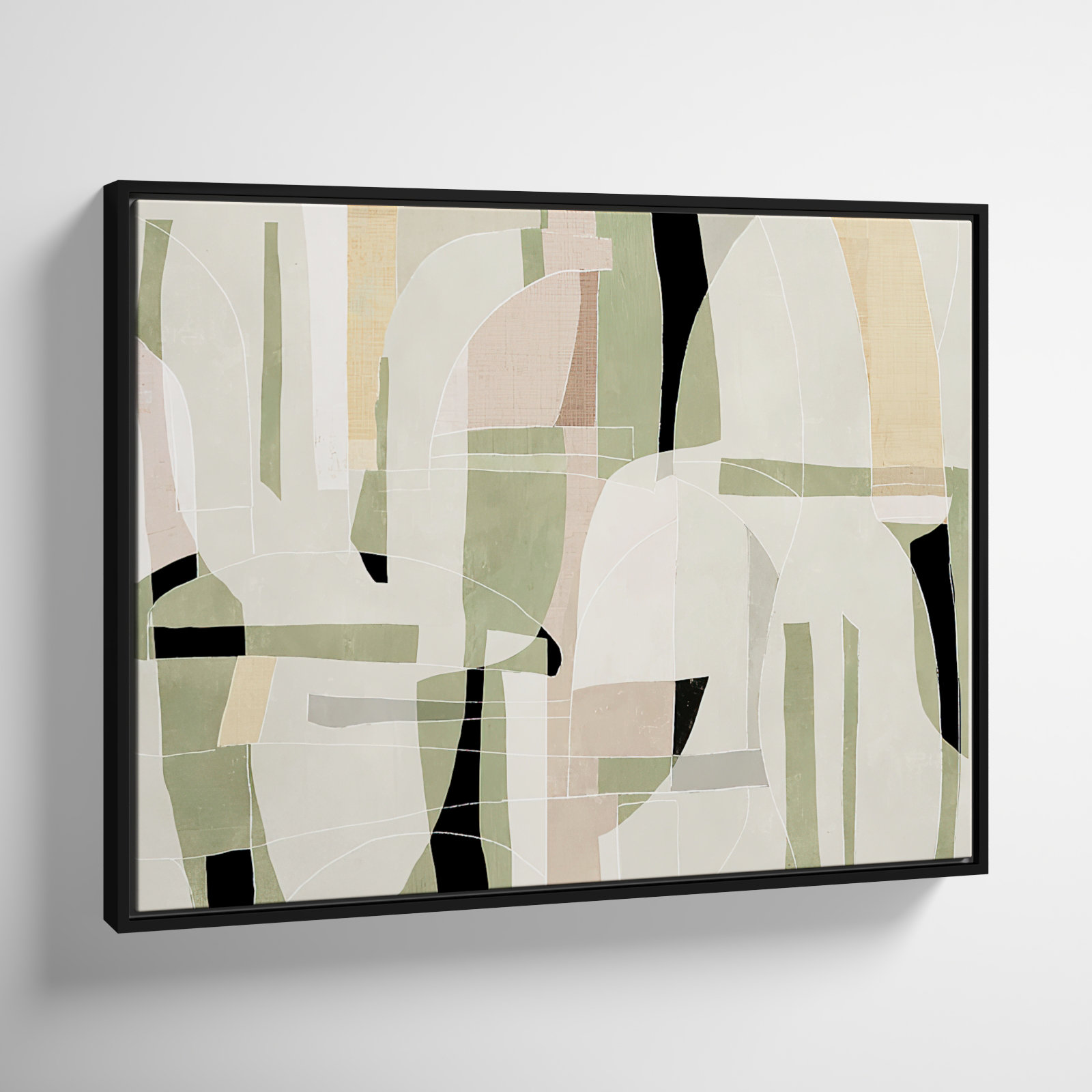 Brienne "Sunny Barcelona" Print, Black, 25.5" W x 19.5" H