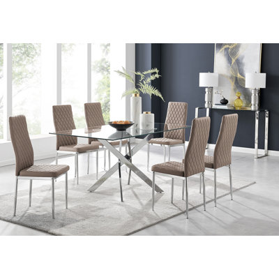 Eubanks Dining Set with 6 Chairs