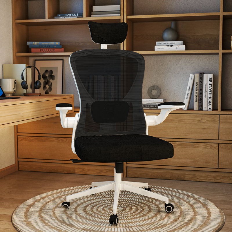 Chaise de travail, Blanc / noir