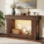 Console moderne en bois massif 47 po