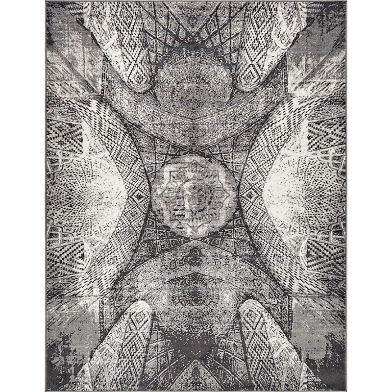 Ahron Ikat Indoor Rug, Rectangle 8' x 10'