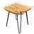 Cerys Solid Wood Top End Table