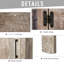 Armoire de salle de bain avec tiroir et tablette réglable, tablette de style rétro au fini bois rétro