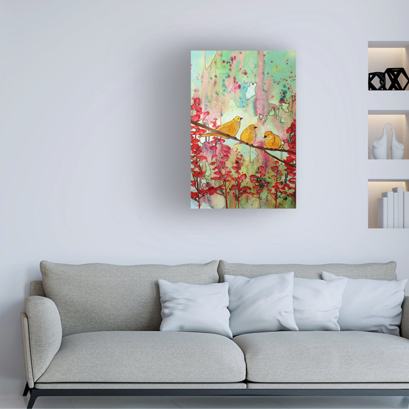 Art sur toile, bolognaise, Sylvie Demers A Lunisson, H 19 po x l 12 po