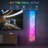 Modern Floor Lamp, RGB Colour Changing Led Smart Lamp Alexa APP Control With DIY Mode, Music Sync And White Fabric Shade, Standing Lamp For Living/Game Room Bedroom