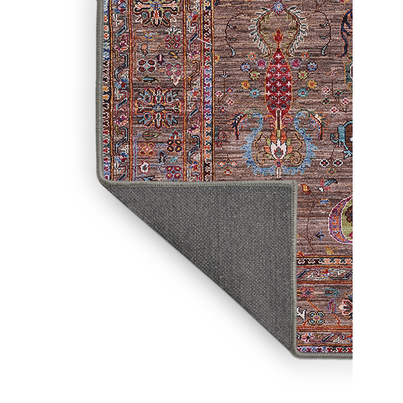 Tapis brun à motif oriental, Rectangle 6 pi x 9 pi
