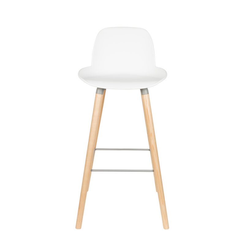 Albert Kuip Counter & Bar Stool, White, Bar Stool (30" Seat Height)