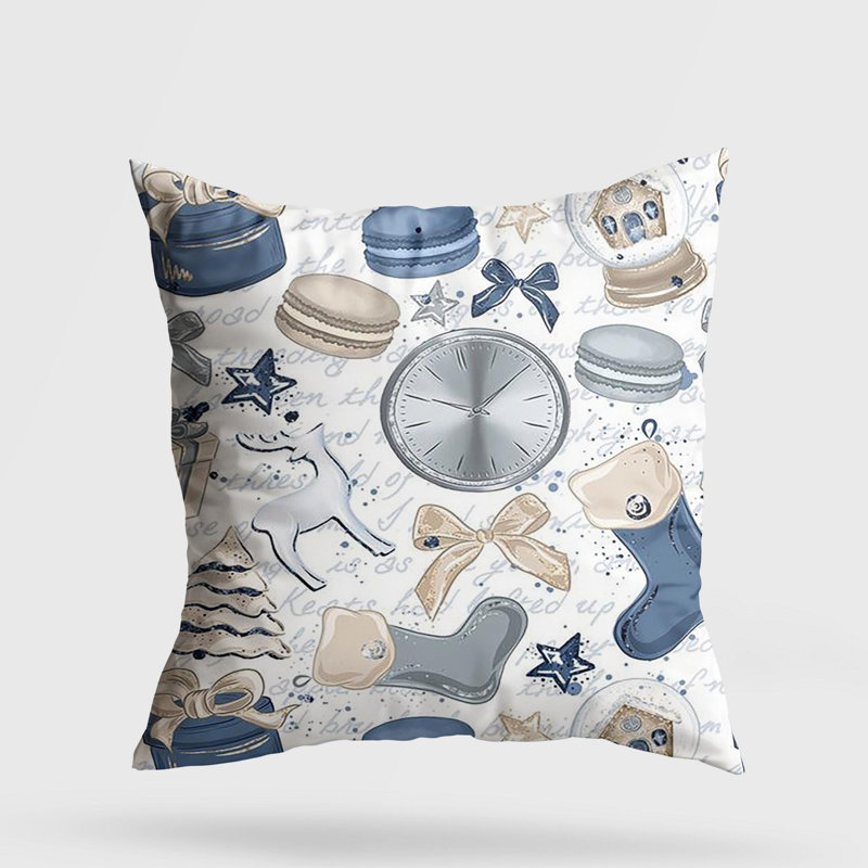 Premium Washable Cushion, 17.0 x 17.0 Inches, 50% Cotton / 50% Polyester, Silicone Filling, Concealed Zip | Soft, Comfortable & Ironable | Perfect for Home Decor, Living Room & Bedroom Accents