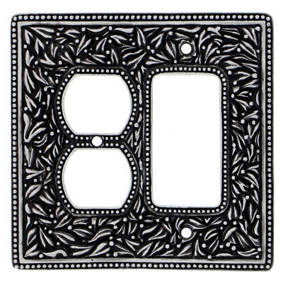 San Michele Patterned 2 - Gang Combination Plate Combination Wall Plate