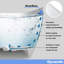 Baignoire de trempage autoportante 63 "x 30" avec drain