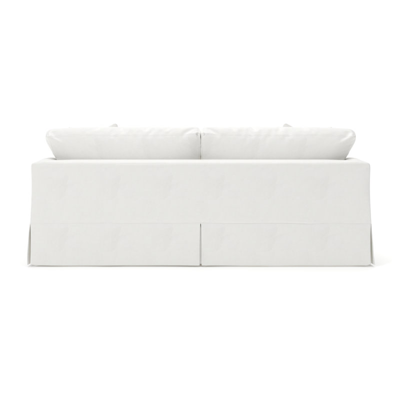 Lucia 92.5'' Slipcovered Sofa, Classic Bleach White Twill