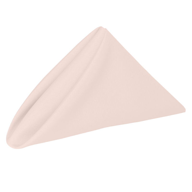Polyester Square Napkin, Ice Peach, 20" x 20"